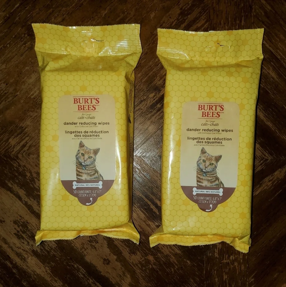 Burts Bees Dander Reducing Cat Wipes